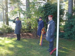 The Defence Attaché Brigadier General Hein in UK Remembrance day ceremony November 2014