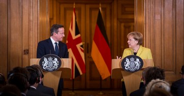 Chancellor Angela Merkel and British Prime Minister David Cameron 2015