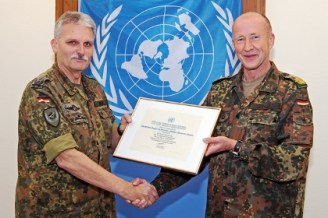 Generalmajor Walter Spindler mit Oberst Reinhard Barz, 2014