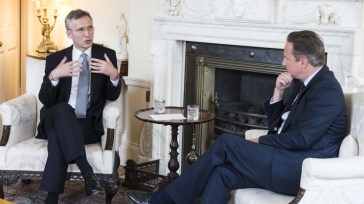 NATO Secretary General Jens and Prime Minister David Cameron April 2016