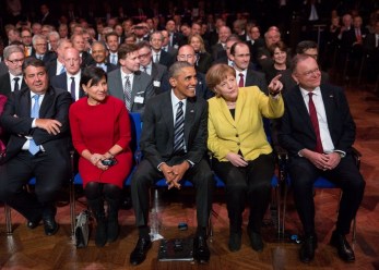 President Obama and Chancellor Dr. Merkel in Hannover Messe April 24, 2016 -